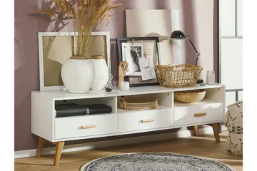 Alfambra TV-Benk 180 cm - Hvit - Møbler - TV- & Mediamøbler - TV benk & mediabenk