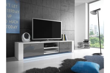 Aliza TV-benk 166 cm - Grå/Hvit - Møbler - TV- & Mediamøbler - TV benk & mediabenk