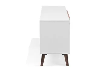 Alloa TV-benk 40x180 cm - Hvit - Møbler - TV- & Mediamøbler - TV benk & mediabenk