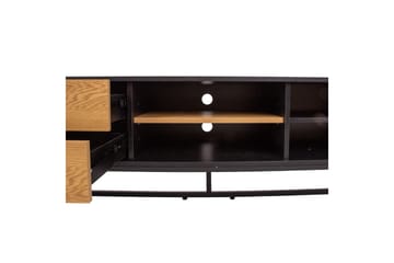 Amsterdam TV-nivå 160 cm Eik/Svart - Møbler - TV- & Mediamøbler - TV benk & mediabenk
