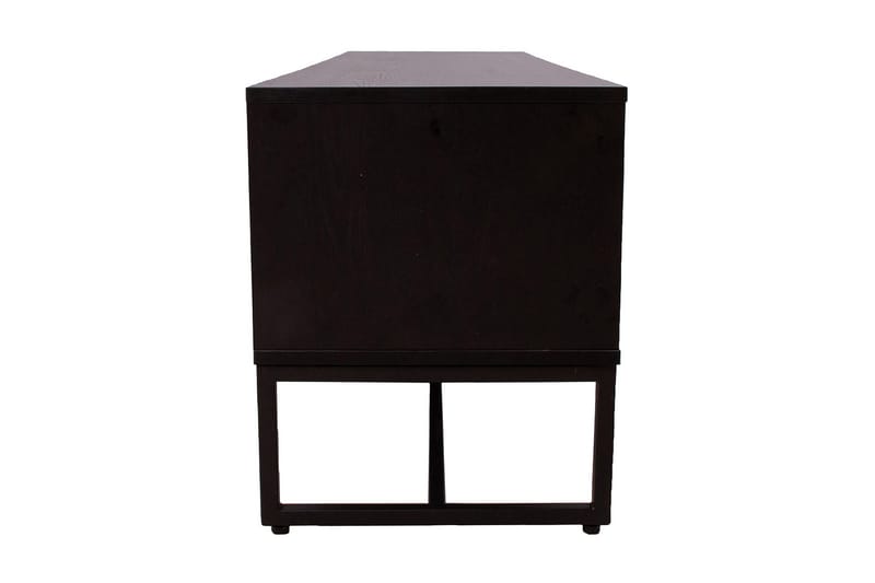 Amsterdam TV-nivå 160 cm Eik/Svart - Møbler - TV- & Mediamøbler - TV benk & mediabenk