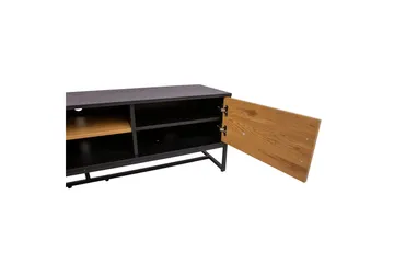 Amsterdam TV-nivå 160 cm Eik/Svart - Møbler - TV- & Mediamøbler - TV benk & mediabenk