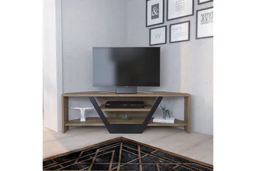 Andifli Gulvstående TV-benk 120 cm med Oppbevaring i Valnøtt - Brun - Møbler - TV- & Mediamøbler - TV benk & mediabenk