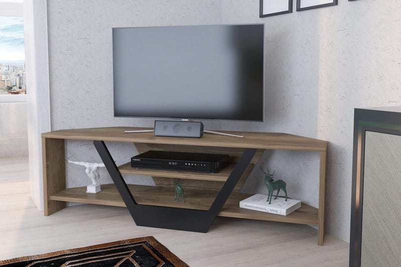 Andifli Tv-benk 120x36,8 cm - Brun - Møbler - TV- & Mediamøbler - TV benk & mediabenk