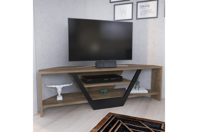 Andifli Tv-benk 120x36,8 cm - Brun - Møbler - TV- & Mediamøbler - TV benk & mediabenk