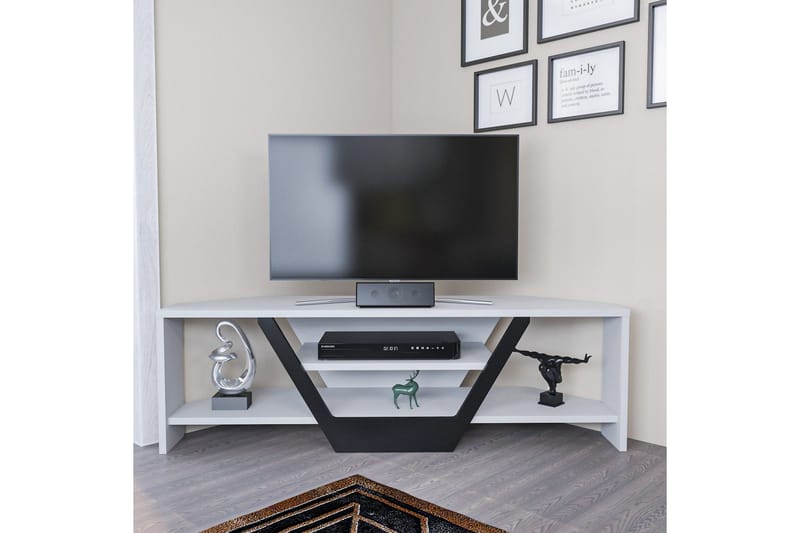 Andifli Tv-benk 120x36,8 cm - Hvit - Møbler - TV- & Mediamøbler - TV benk & mediabenk