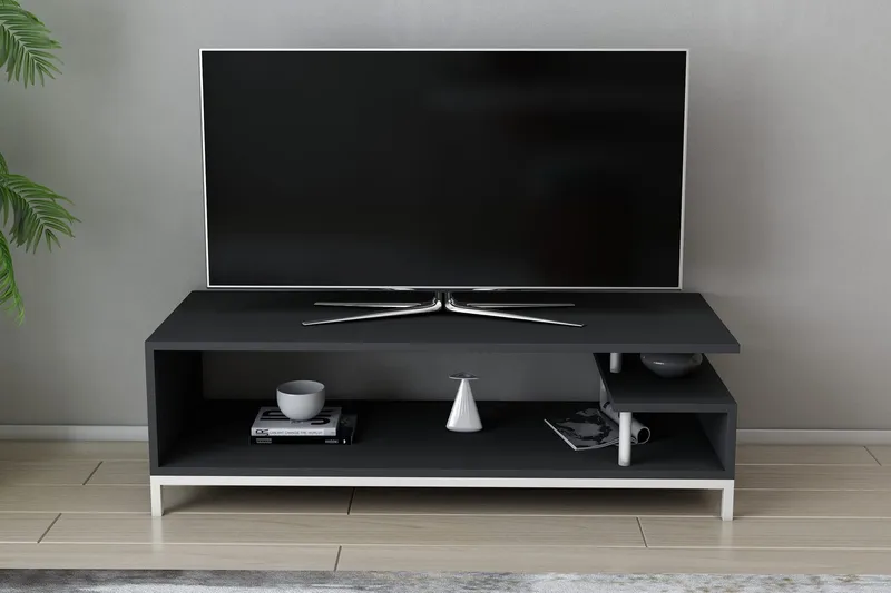 Andifli Tv-benk 120x37,6 cm - Hvit - Møbler - TV- & Mediamøbler - TV benk & mediabenk