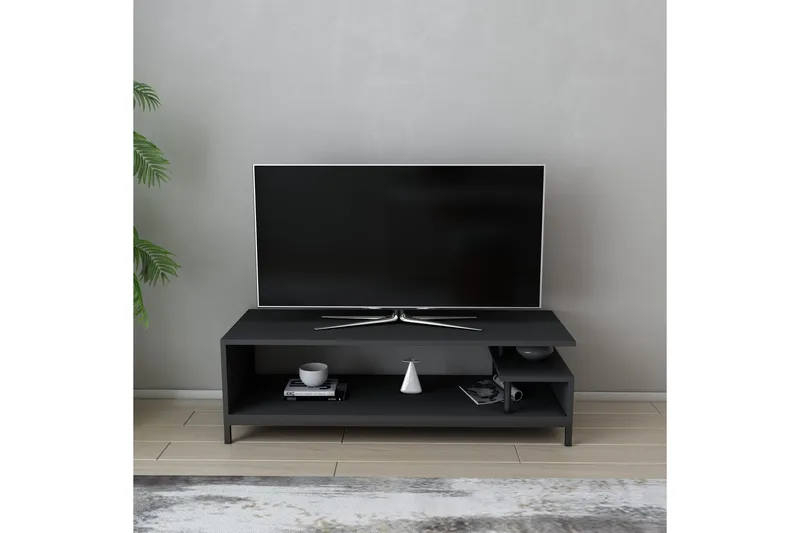 Andifli Tv-benk 120x37,6 cm - Svart - Møbler - TV- & Mediamøbler - TV benk & mediabenk