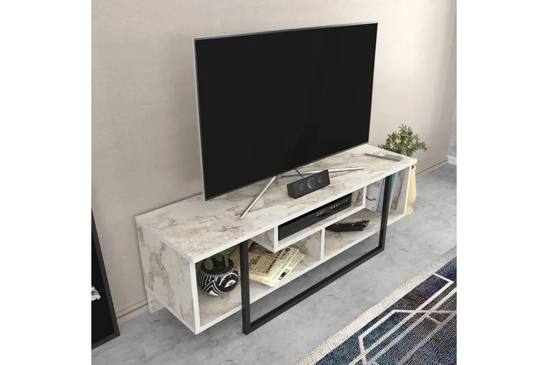 Andifli Tv-benk 120x40,2 cm - Hvit - Møbler - TV- & Mediamøbler - TV benk & mediabenk