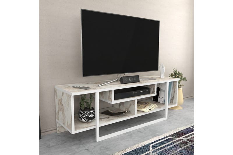 Andifli Tv-benk 120x40,2 cm - Hvit - Møbler - TV- & Mediamøbler - TV benk & mediabenk