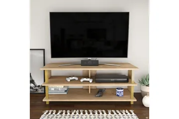 Andifli Tv-benk 120x47,4 cm - Gull - Møbler - TV- & Mediamøbler - TV benk & mediabenk