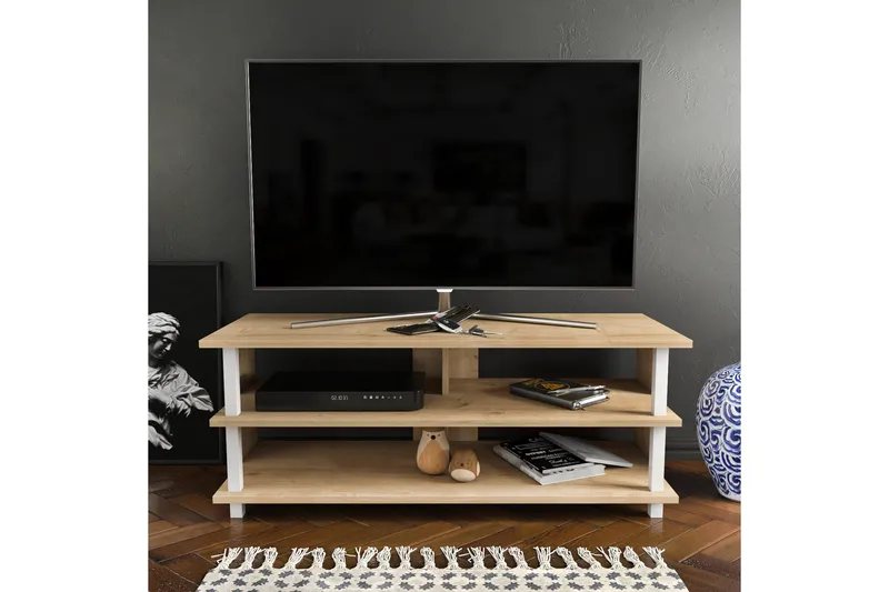 Andifli Tv-benk 120x47,4 cm - Hvit - Møbler - TV- & Mediamøbler - TV benk & mediabenk
