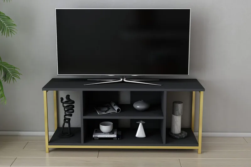Andifli Tv-benk 120x50,8 cm - Antrasitt - Møbler - TV- & Mediamøbler - TV benk & mediabenk