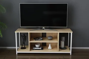 Andifli Tv-benk 120x50,8 cm - Hvit - Møbler - TV- & Mediamøbler - TV benk & mediabenk
