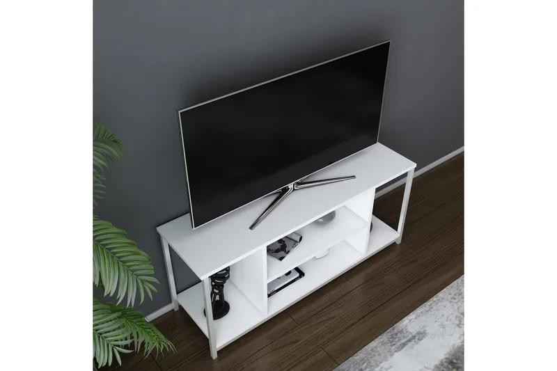 Andifli Tv-benk 120x50,8 cm - Hvit - Møbler - TV- & Mediamøbler - TV benk & mediabenk