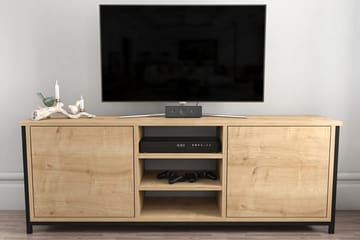 Andifli Tv-benk 140x50,8 cm - Brun - Møbler - TV- & Mediamøbler - TV benk & mediabenk