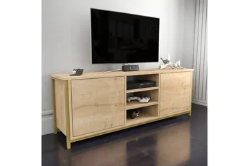 Andifli Tv-benk 140x50,8 cm - Gull - Møbler - TV- & Mediamøbler - TV benk & mediabenk