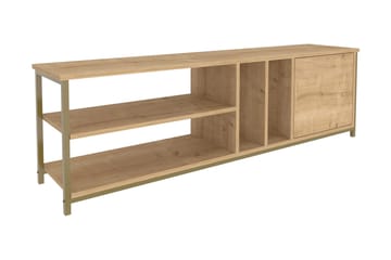 Andifli Tv-benk 140x50,8 cm - Gull - Møbler - TV- & Mediamøbler - TV benk & mediabenk