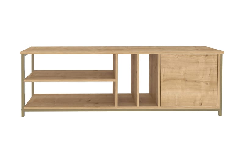 Andifli Tv-benk 140x50,8 cm - Gull - Møbler - TV- & Mediamøbler - TV benk & mediabenk
