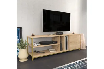 Andifli Tv-benk 140x50,8 cm - Gull - Møbler - TV- & Mediamøbler - TV benk & mediabenk