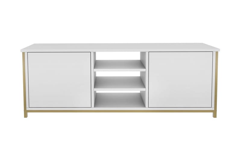 Andifli Tv-benk 140x50,8 cm - Gull - Møbler - TV- & Mediamøbler - TV benk & mediabenk