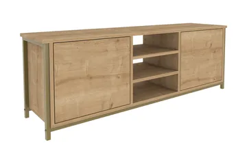 Andifli Tv-benk 140x50,8 cm - Gull - Møbler - TV- & Mediamøbler - TV benk & mediabenk