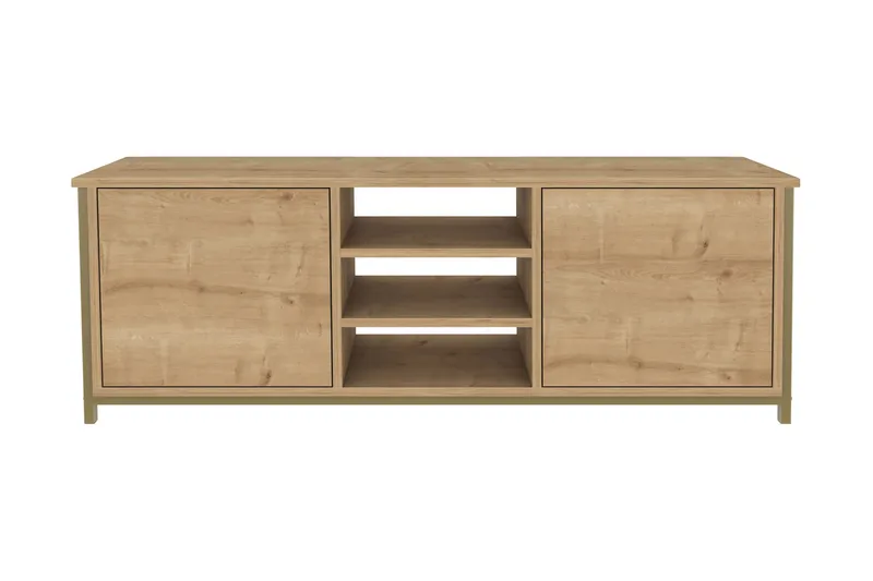 Andifli Tv-benk 140x50,8 cm - Gull - Møbler - TV- & Mediamøbler - TV benk & mediabenk