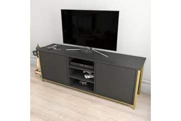 Andifli Tv-benk 140x50,8 cm - Gull - Møbler - TV- & Mediamøbler - TV benk & mediabenk