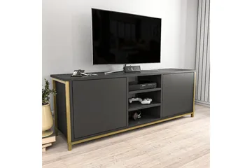 Andifli Tv-benk 140x50,8 cm - Gull - Møbler - TV- & Mediamøbler - TV benk & mediabenk