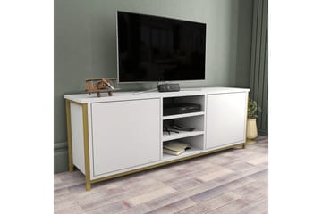 Andifli Tv-benk 140x50,8 cm - Gull - Møbler - TV- & Mediamøbler - TV benk & mediabenk