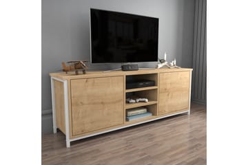 Andifli Tv-benk 140x50,8 cm - Hvit - Møbler - TV- & Mediamøbler - TV benk & mediabenk