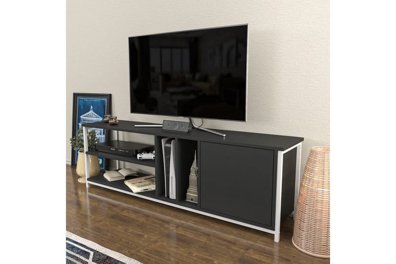 Andifli Tv-benk 140x50,8 cm - Hvit - Møbler - TV- & Mediamøbler - TV benk & mediabenk