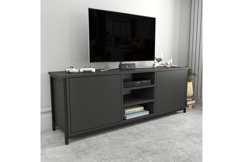 Andifli Tv-benk 140x50,8 cm - Svart - Møbler - TV- & Mediamøbler - TV benk & mediabenk