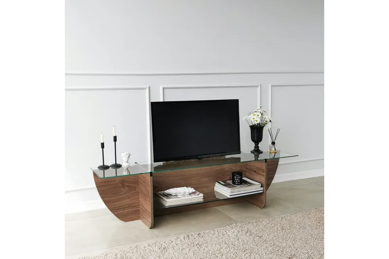 Andifli Tv-benk 158x40 cm - Brun - Møbler - TV- & Mediamøbler - TV benk & mediabenk