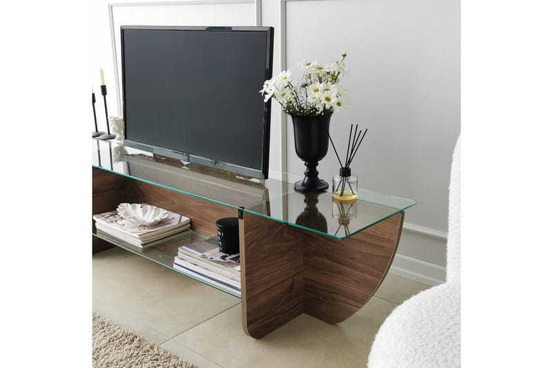 Andifli Tv-benk 158x40 cm - Brun - Møbler - TV- & Mediamøbler - TV benk & mediabenk