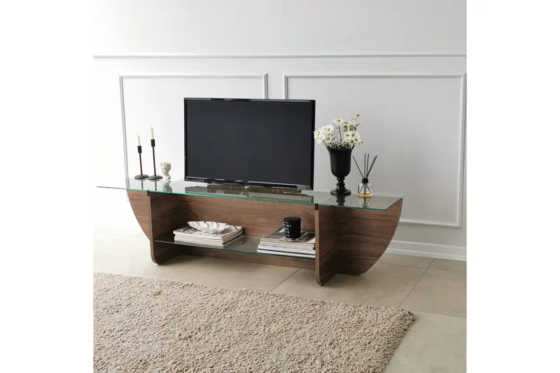 Andifli Tv-benk 158x40 cm - Brun - Møbler - TV- & Mediamøbler - TV benk & mediabenk
