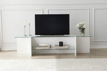 Andifli Tv-benk 158x40 cm - Hvit - Møbler - TV- & Mediamøbler - TV benk & mediabenk