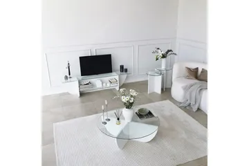 Andifli Tv-benk 158x40 cm - Hvit - Møbler - TV- & Mediamøbler - TV benk & mediabenk