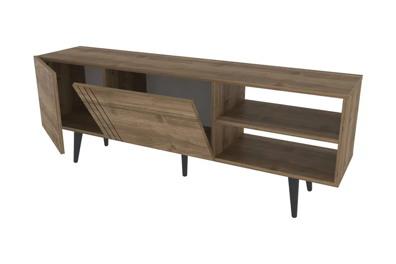 Andifli Tv-benk 160x38,6 cm - Brun - Møbler - TV- & Mediamøbler - TV benk & mediabenk