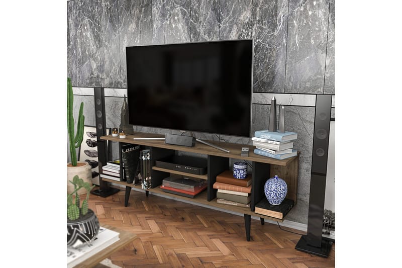 Andifli Tv-benk 160x38,6 cm - Brun - Møbler - TV- & Mediamøbler - TV benk & mediabenk