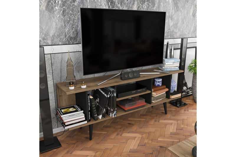 Andifli Tv-benk 160x38,6 cm - Brun - Møbler - TV- & Mediamøbler - TV benk & mediabenk