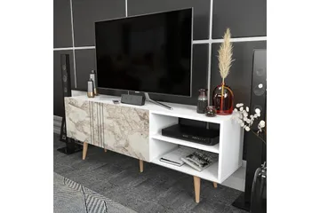 Andifli Tv-benk 160x38,6 cm - Hvit - Møbler - TV- & Mediamøbler - TV benk & mediabenk
