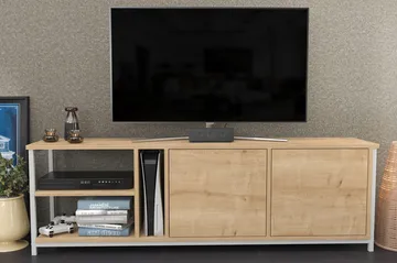 Andifli Tv-benk 160x50,8 cm - Hvit - Møbler - TV- & Mediamøbler - TV benk & mediabenk