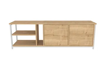 Andifli Tv-benk 160x50,8 cm - Hvit - Møbler - TV- & Mediamøbler - TV benk & mediabenk