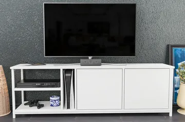 Andifli Tv-benk 160x50,8 cm - Hvit - Møbler - TV- & Mediamøbler - TV benk & mediabenk