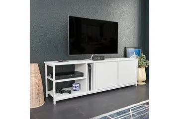 Andifli Tv-benk 160x50,8 cm - Hvit - Møbler - TV- & Mediamøbler - TV benk & mediabenk