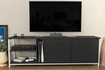 Andifli Tv-benk 160x50,8 cm - Hvit - Møbler - TV- & Mediamøbler - TV benk & mediabenk