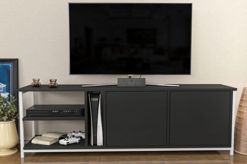 Andifli Tv-benk 160x50,8 cm - Hvit - Møbler - TV- & Mediamøbler - TV benk & mediabenk