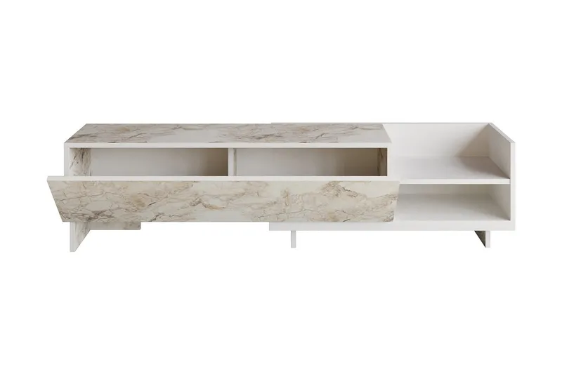 Andifli Tv-benk 165x41 cm - Hvit - Møbler - TV- & Mediamøbler - TV benk & mediabenk