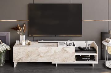 Andifli Tv-benk 165x41 cm - Hvit - Møbler - TV- & Mediamøbler - TV benk & mediabenk